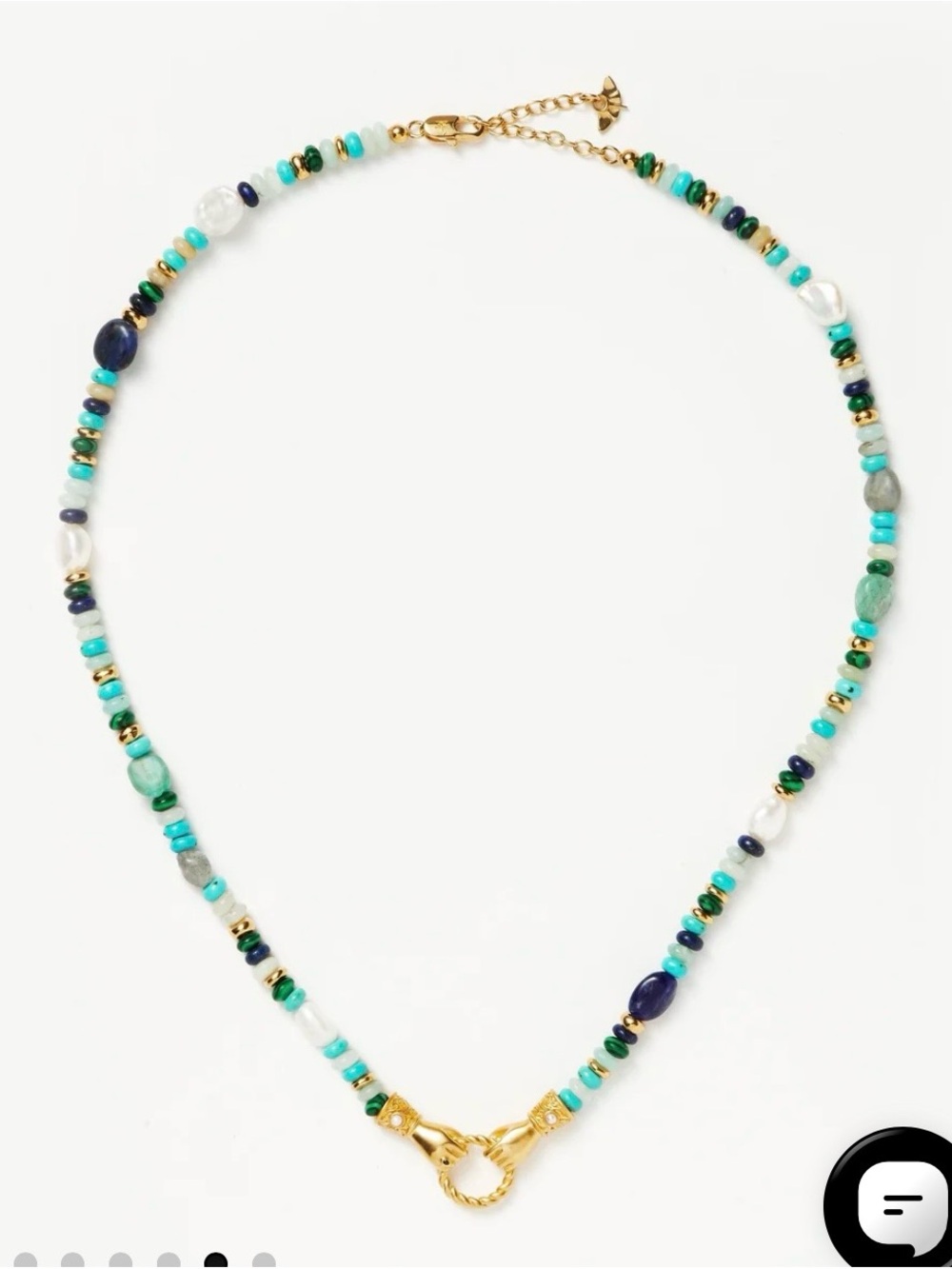 Missoma x Harris Reed In Good Hands Beaded Women's Necklace